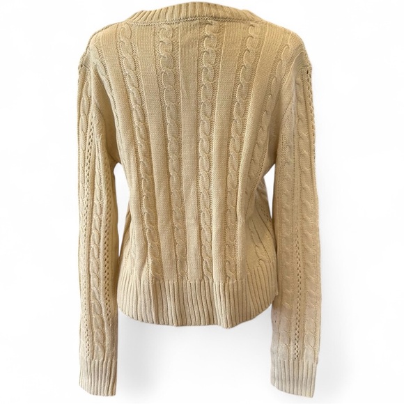 NEW Cabled Cardigan Sweater NEW - Picture 4 of 9